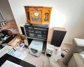 Old music systems price to sell. There are two LP players.  