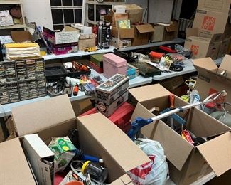 Garage stuff, easter and Xmas decor here.