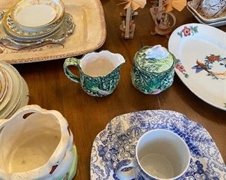 Vintage pottery/china/dinnerware, including Spode, Shafford, Wedgwood, and more.