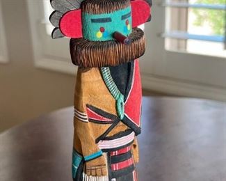  Trina Jones Morning Singer Carved Hopi Kachina Doll Native American T. Katsina	10.5 inches high.	
