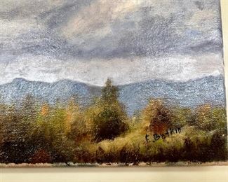 Original Art Ed Botkin Cumulus Oil Painting Desert Landscape Clouds 	12 x 16in	
