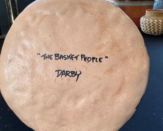 The Basket People DARBY Ceramic Sculpture Judy Darbyshire	4 x 6in diameter	
