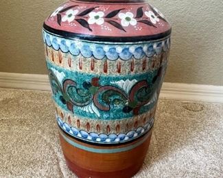 JT Mexico Terracotta Vase with sticks	19 x 6 diameter at rim	
