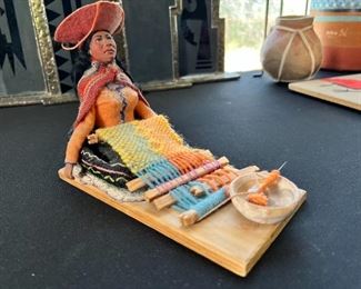 Peruvian Rug Maker Doll	6x4x6.5in	HxWxD
