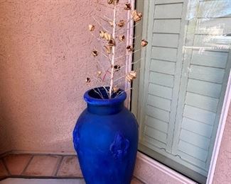 Big Blue Patio vase	36 x 11.5 inches diameter at rim	

