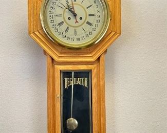 Mason & Sullivan Large Calendar Regulator Clock German Hermle 141-030K	39 x 19 x 18in	HxWxD
