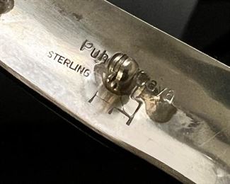 Hopi Fernando Puhuhefvaya Sterling Silver Pin Pendant 	68x16mm
