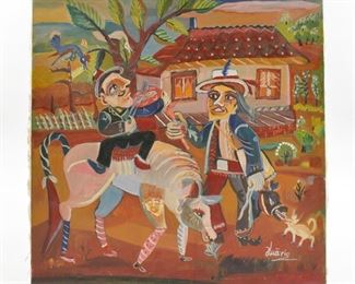 Ioan Maric "Calul Alb" Oil on Canvas