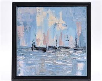 Signed "Xenia" Abstract Painting