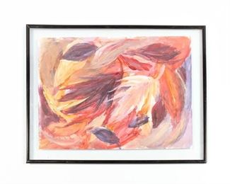 Ingrid Bellman Abstract Painting on Paper