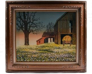 H. Hargrove Serigraph on Canvas