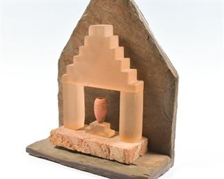 Mark Fowler (1954-2016) Art Glass Sculpture