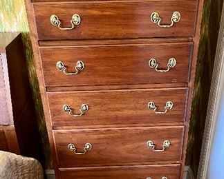 Henkel Harris chest with fitted jewelry trays in top drawers