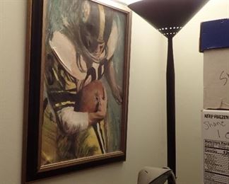 FLOOR LAMP - FOOTBALL WALL ART