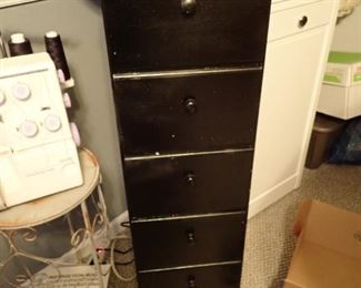 BLACK STORAGE DRAWERS