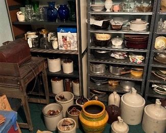 a selection of crocks and jugs and other interesting items!!