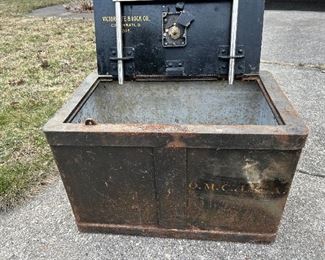 Quartermaster Military Corps USA strong box. Dial mechanism is gone but can be replaced.