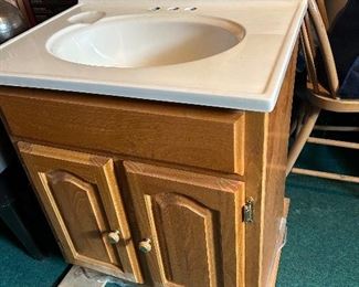 And yes…, we have everything on the three floors and in the garage including the kitchen sink!!!! OK… it’s NOT the kitchen sink but a bathroom sink🫣