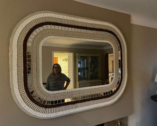 . . . this beautiful and large accent mirror may or not be in the sale -- owner still deciding