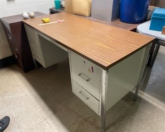 . . . and another desk and file cabinet