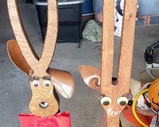Assorted Custom Wooden Reindeers