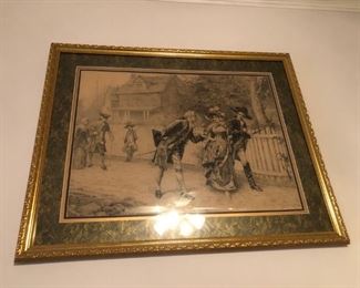 painting of an irritated circus elephant