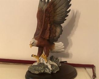 another angry eagle, cover your head if you're bald because they like to attack bald heads for some reason.