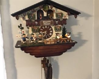 German Beer Garden Cuckoo Clock