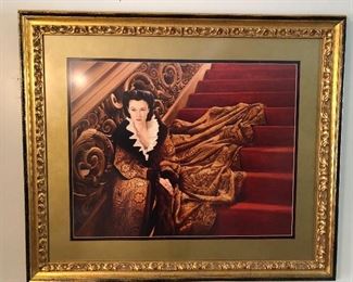 Scarlet O’Hara framed and matted print