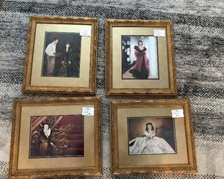 Scarlett O’Hara GWTW prints framed and matted