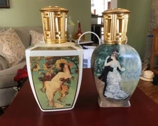 Lamp Berger Goebel - Four Seasons - Alphonse Mucha design and Dance in City - Renoir design