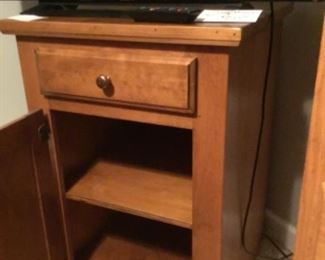 Inside photo of tv table/ coffee bar. 