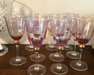 Royal Albert glass set. 