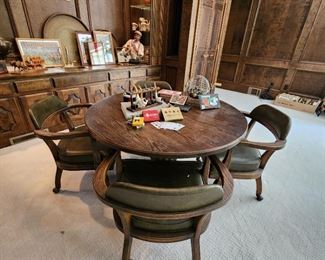 Vintage Game Table and Chairs