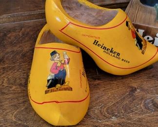 Vintage Heineken's Wooden Shoes