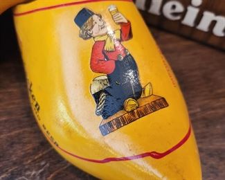 Vintage Heineken's Wooden Shoes