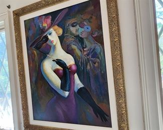 Original Oil on Canvas "Carnival" Artist-- Raffi Bo