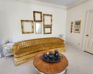 Vintage Velvet Tufted Sofa