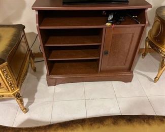 Wood Style TV Stand Bookcase Display Cabinet 35"W x 19"D X 30"H