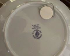 Rdo. de Venezuela Porcelanas Gold Rimmed Plate  