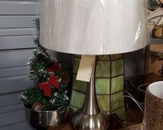 Stainless Steel Table Lamp with Shade