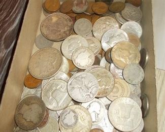 Old coins some silver