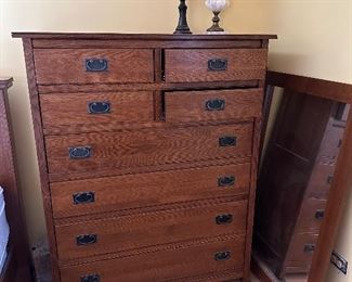 Mission style dresser 