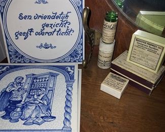 Vintage pharmacy decor 