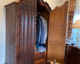 Alfonso Marina armoire finely crafted by National known designer with the finest mohagony wood
