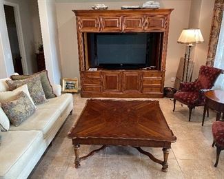 Large wall unit with free TV included