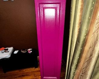 Pink shabby chic vintage cubby wine rack shelf BIN$100 21x57x12