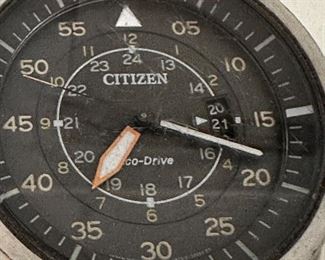 Mens Citizen Eco Drive Date Watch, needs a battery $100