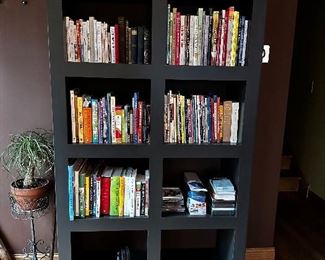 Crate & Barrel Contemporary 8 Cubicle Metal Bookcase $350 44x74x14