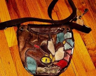 Fossil Leather Falling Leaf Bag In Like New Condition BIN $60